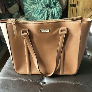 Kate Spade Brown Tote Bag with Double Handles